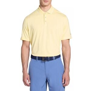 Walter Hagen Men's Performance 11 Birdseye Polo, XL, Pale Yellow Heather